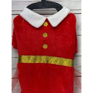Silverpooch Pet Apparel Christmas Dog Pajamas Pjs Clothes Red‎ Size Medium